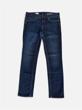 Gap 1969 Real Straight Jeans Womens 28r Dark Wash Denim Stretch Indigo Pants